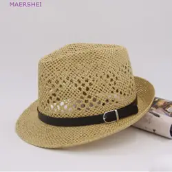 MAERSHEI Рафи соломенные шляпы Мужская Корейская версия прилив дамы летом джаз шляпа пляж шляпа