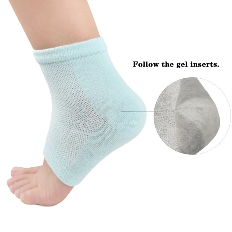Moisturizing sock cracked heel socks silicone gel sock heel Protection