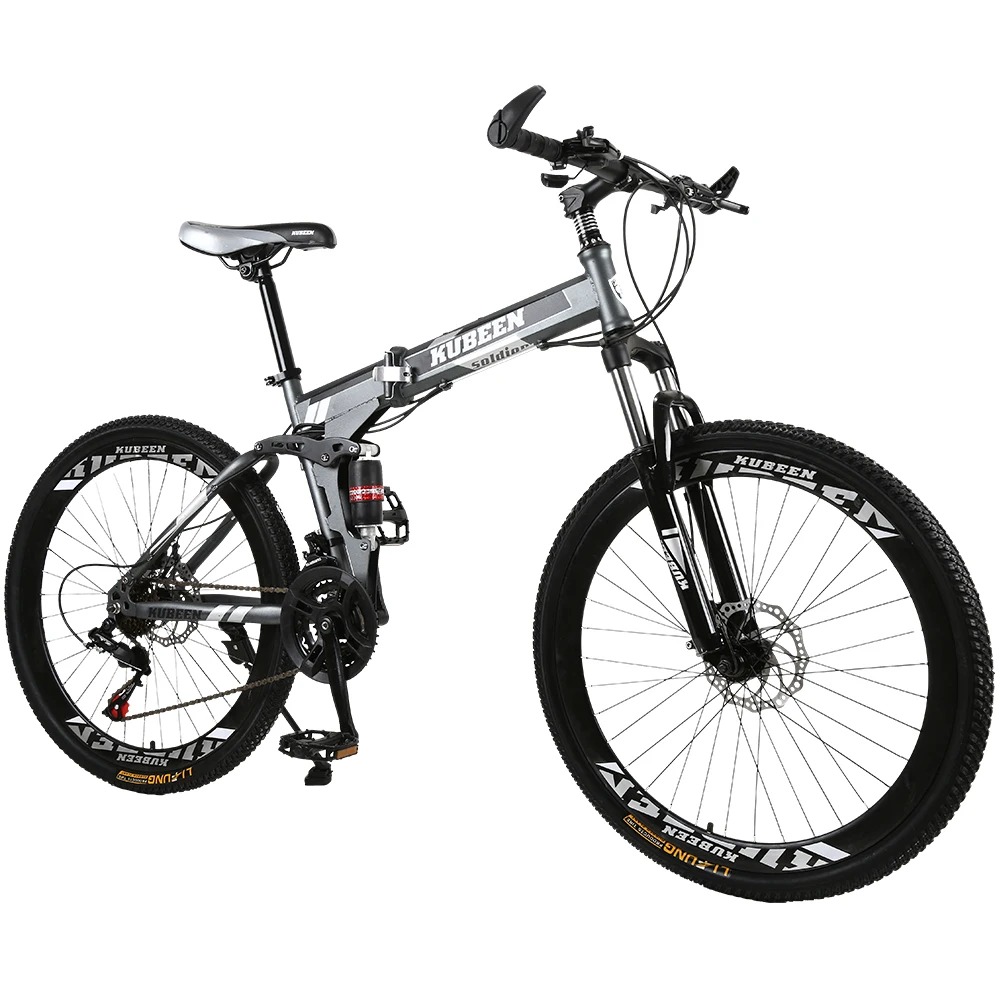 KUBEEN mountain bike 26-inch steel 21-speed bicycles dual disc brakes variable speed road bikes racing bicycle BMX Bike 4.2 photo