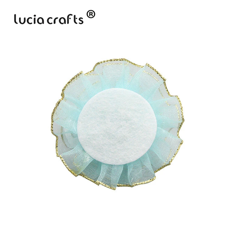 Lucia crafts 50 шт/100 шт 2-6 см белые нетканые войлочные подушечки ткань ремесло DIY домашний патч, аксессуары B1203