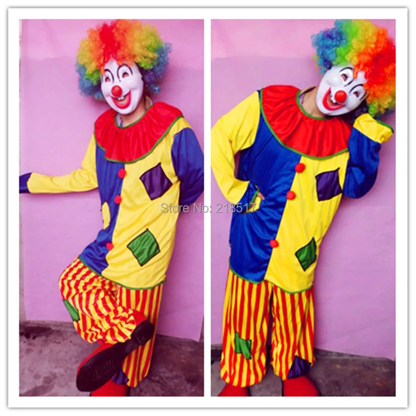 Cosplay adult party Clown costume,including clown clothes+trouses