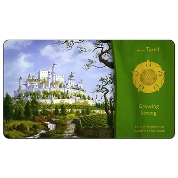 

Game of Thrones Castle House Tyrell sigils Playmat Castle House Tyrell Playmat A Song of ice and fire House Tyrell table mat