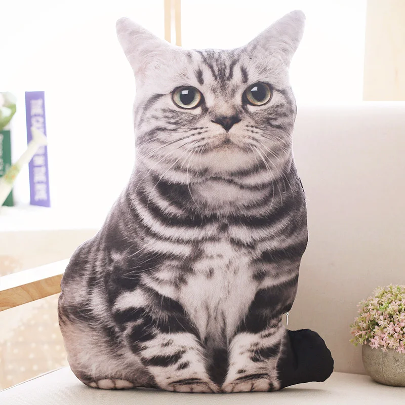 50 см имитация плюшевого кота мягкая плюшевая подушка для детей подарок на день рождения