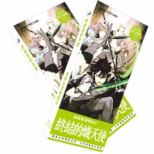 180 шт./компл. аниме Seraph Of The End Бумага Почтовые открытки/поздравительная открытка оповещения о сообщениях(в том числе карты платье, платье на день рождения с буквенным принтом конверт подарочная карта