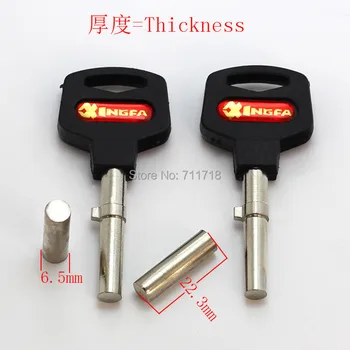 

B163 Cylindrical part with Magnetic House Home Door Empty Key blanks Locksmith Supplies Blank Keys 5 pieces/lot