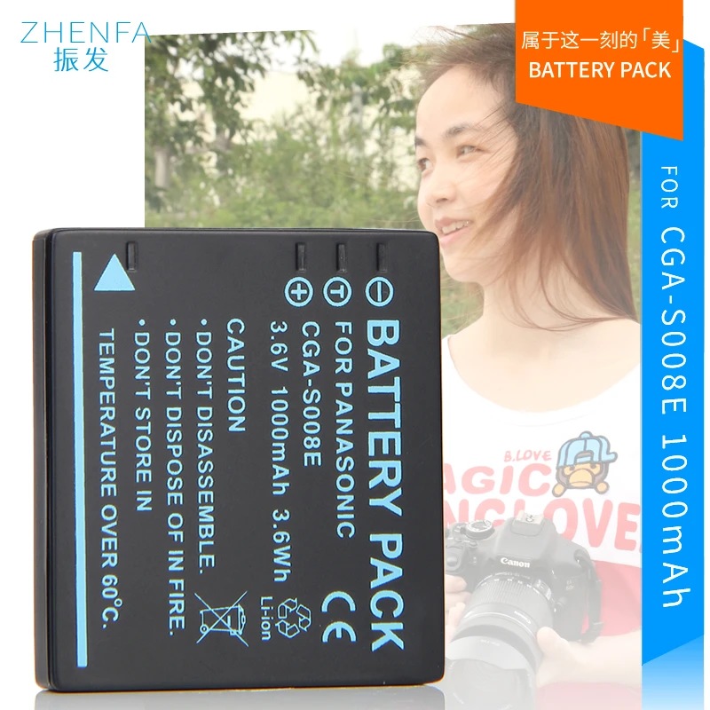 

DMW-BCE10 CGA-S008E Camera Battery for Panasonic DMC-FS3 FS5 FS20 FX30 FX33 FX35 FX36 FX38 FX55 FX500 FX520 SDR S10 S25 SW28