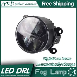 AKD автомобильный Стайлинг светодиодный противотуманный фонарь для Ford Ranger DRL Emark сертификат противотуманных фар Высокий Низкий Луч