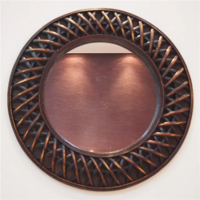 Kingart Antique Larger Bamboo And Wooden Frame Round Wall Mirror Kingart Antique Larger Bamboo And Wooden Frame Round Wall Mirror Living Room Mural Deccorative