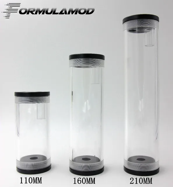Best Price FormulaMod 110 160 210 MM 50MMdiameter cylindrical water-cooled tank accessories complete PMMA water tank water cooling computer