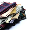 High Quality Hankerchief Scarves Plaid Business Suit Hankies 100% Cotton Casual Men's Pocket Square Handkerchiefs 25*25cm ► Photo 3/6