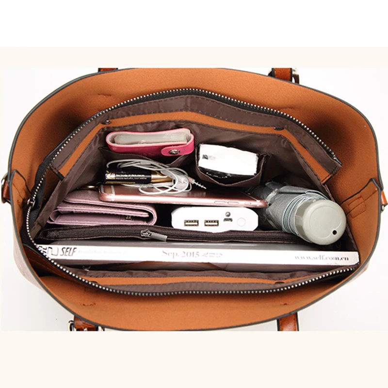 Cena Torba kobieca wosk z oliwek kobiet skórzane torebki damskie miękkie PU kobiety torba duża torebka torba na ramię kobiece luksusowe pani na ramię torby WBS209