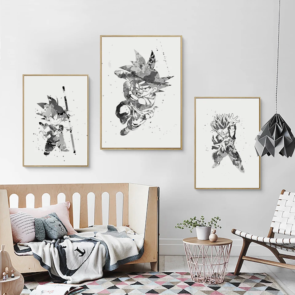 

Canvas Paintings Wall Art Nordic Dragon Ball Picture HD Prints Anime Home Decor Modern Poster Minimalist For Living Room Modular
