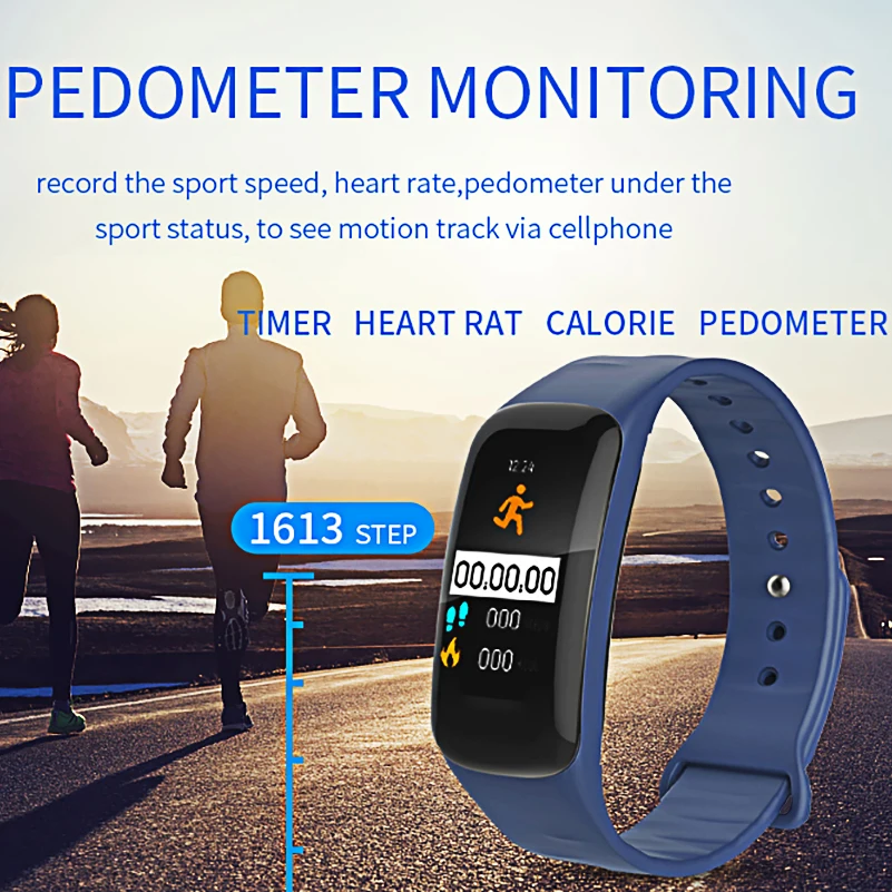 Waterproof Bluetooth Smart Watch Sports Fitness Tracking Heart Rate Display Sleep Monitoring Reminder Wearable Device | Наручные часы