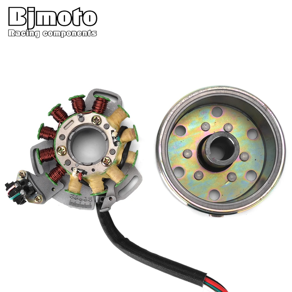 

BJMOTO Motorcycle Coil Ignition Magneto Stator Flywheel For Yamaha Banshee 350 YFZ350 1987-1994 Magneto Stator Assembly