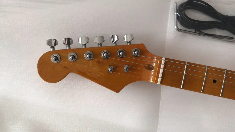 Wholesale New Arrival Left Handed 6 String STR Electric Guitar In Silver 180305