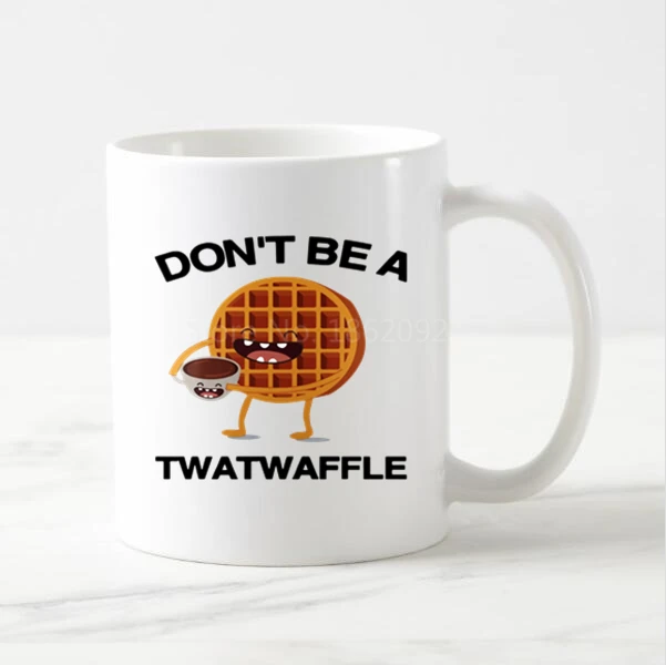 Новая популярная забавная кофейная кружка с вафелью Don't Be a twatвафельная чайная