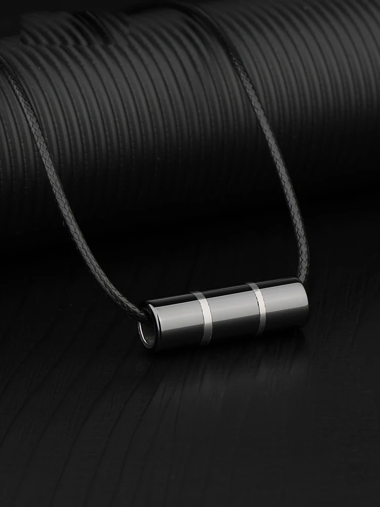 Новое поступление Высокая полированная унисекс высокотехнологичная Керамическая подвеска устойчивый к царапинам белый/черный два цвета с 50 см длиной ожерелье