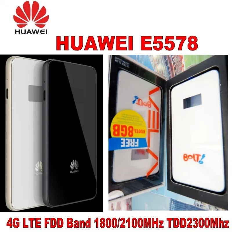 Оригинальный разблокированный Huawei E5578 CAT4 150 Мбит/с 4G LTE FDD 1800/2100 МГц TDD 2300