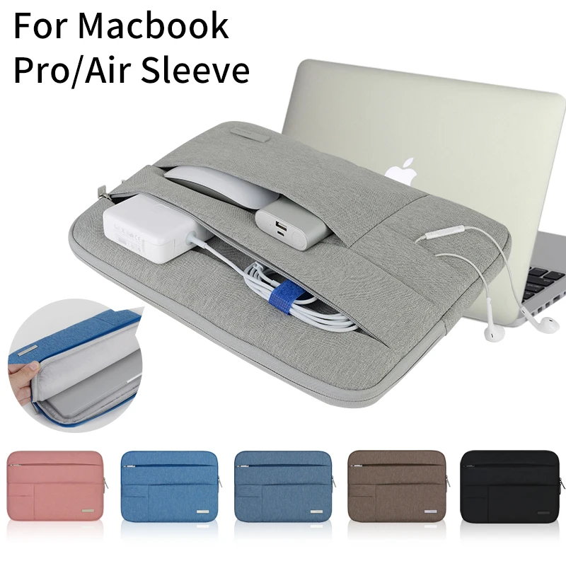 Pаспродажа Ноутбук рукав мульти карман для Macbook Pro Air 11 12 13 14 15 дюймов женская сумка для ноутбука непромокаемый чехол для Mac 13,3 15,4 Touchbar