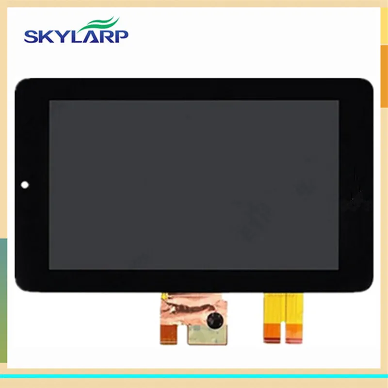 Negro tablet pc panel de la pantalla lcd de pantalla para asus memo pad me172v (con logo)