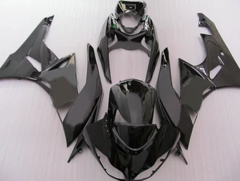 شراء مجموعة هدايا بلاستيكية لشخصية كاوازاكي ZX6R 2009 - 2012 نينجا 636 مجموعة جميع تصاميم الهيكل باللون الأسود اللامع 7 هدايا 09 10 11 12 TZ64