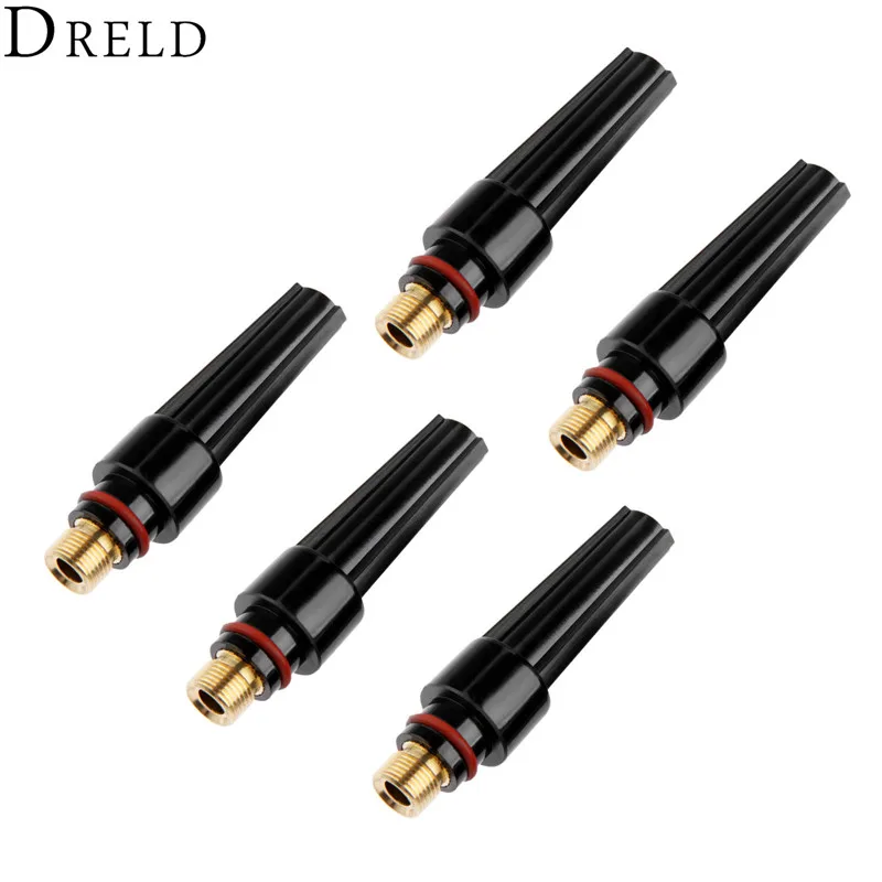 DRELD 5pcs TIG Welding 57Y03 Back Caps Medium Fit for WP-17 WP-18 WP-26 Series 2PK TIG Welding Torches Cutting Consumable Parts