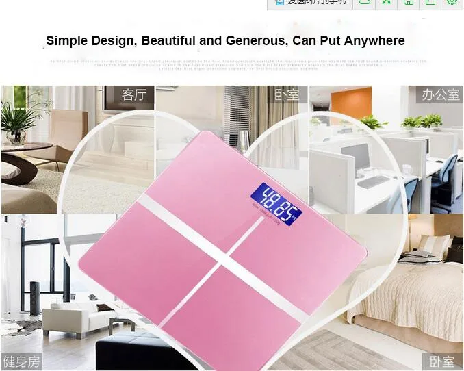 Precision 180KG 0.1KG Personal Scales Electronic Bathroom Human Body Floor Scale Portable Body Weighing Balance Weight Device