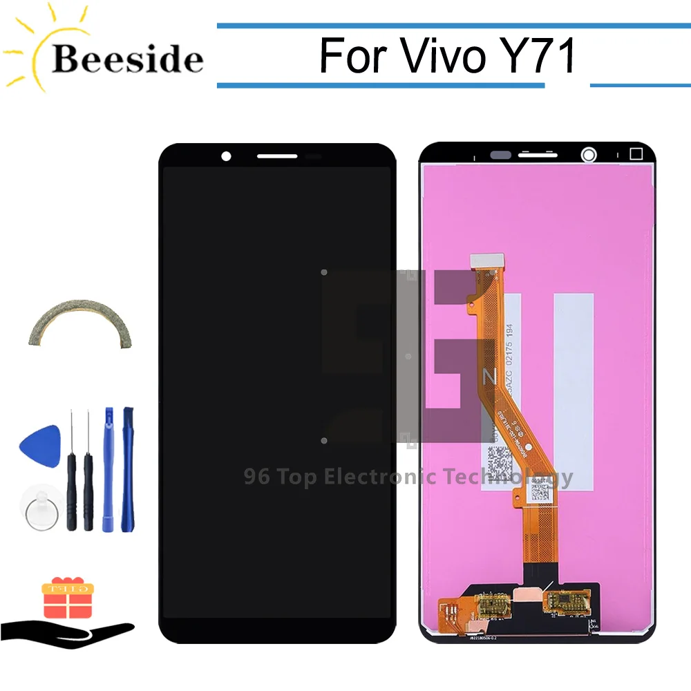 

AA+ Quality LCD 5.99'' For Vivo Y71 LCD Display Touch Screen Digitizer Assembly Replace Black / White With Tools
