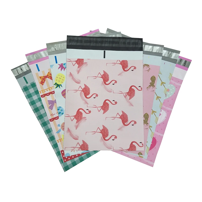 

10PCS 10x13inch Printed Poly Mailer 25.4x33cm Colorful Totes Mix Pattern Poly Mailer Self Seal Envelopes Postal Shipping Bags