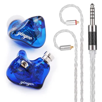 

FDBRO 6BA in Ear Earphone Custom Made Balanced Armature Around Ear Earphones Detachable Music HIFI Sports Earbud With MMCX Plug