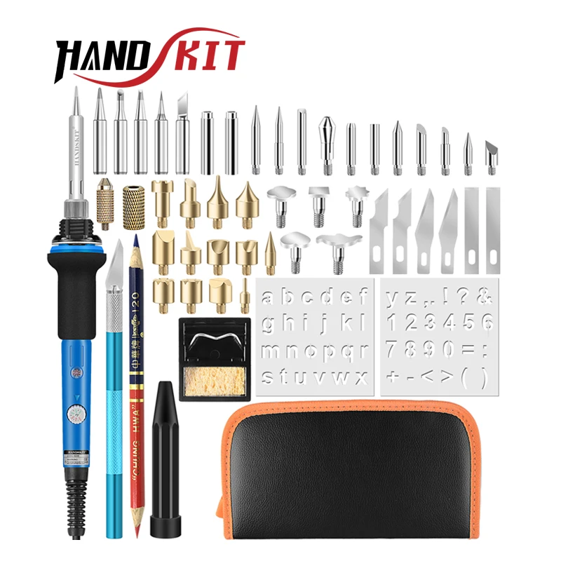Паяльник Handskit 110 В/220 В 60 Вт 40 шт. набор ручек для горения по дереву Электрический