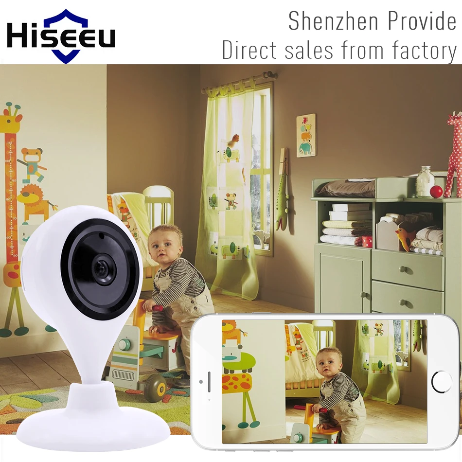 Hiseeu FH8 720P HD IP Camera WiFi Wireless TF Card Storage Night Vision Network Security CCTV Family Defend H.264 FREESHIPPING
