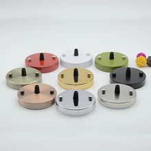 D100mm потолочный розовый потолочный навес с черным зажим для шнура для DIY подвесной светильник Настенный бра крепление основание потолочной лампы