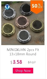 MINGXUAN 5 шт. подходит 18*13 мм овальная основа для медальон из латуни 6 цветов пустой кулон фоторамка для изготовления ювелирных изделий