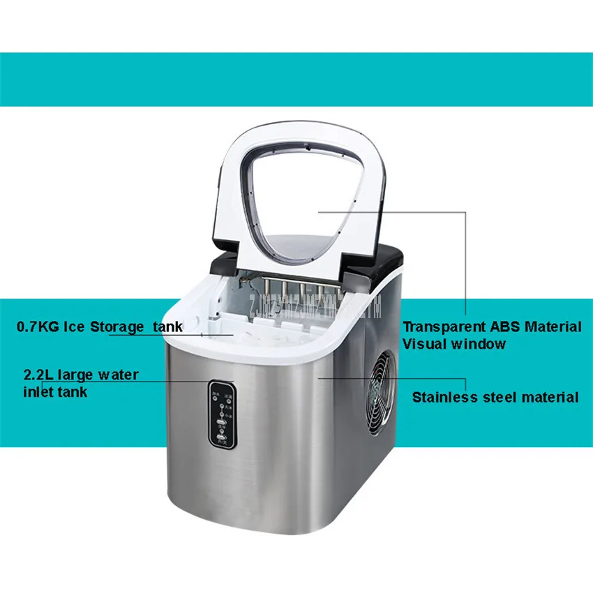 HZB-12/SA машина для производства льда полностью автоматическая коммерческих молоко чай кофе магазин 15 кг/24 часа в сутки для рабочего бытового пуля круглая машина для приготовления льда