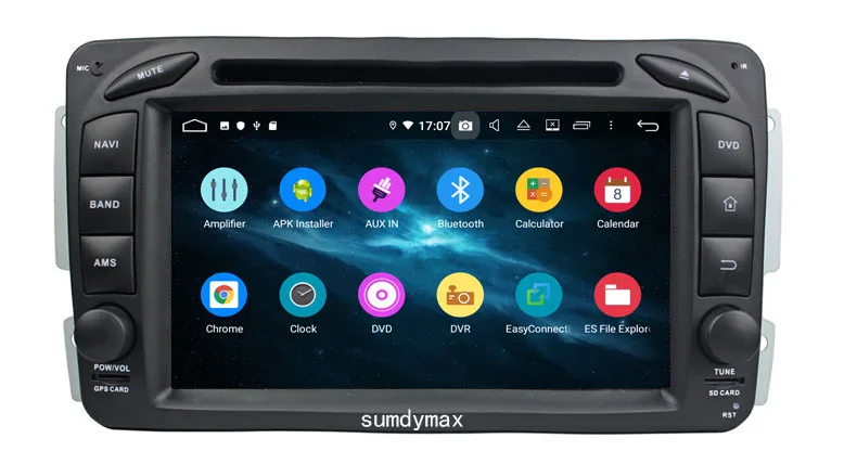 Flash Deal HD 1024*600 touch screen android 9.0 car dvd player for Mercedes Benz W209 W203 W163 W463 Viano W639 Vito W168 GPS BT 64G ROM 6