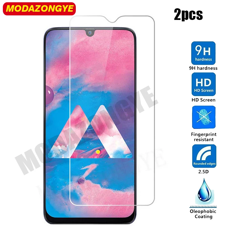 2pcs Tempered Glass For Samsung Galaxy M30 Screen Protector M305 M305F SM-M305F GalaxyM30 M 30 Film | Мобильные телефоны и