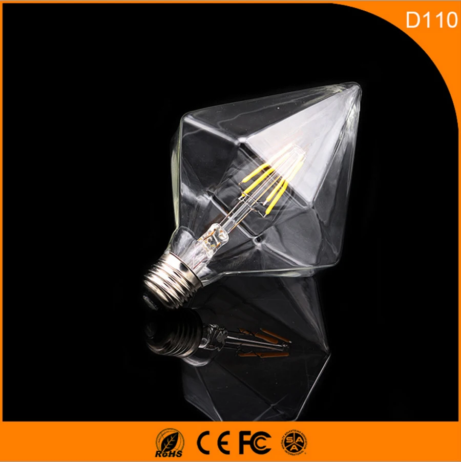 

50PCS D110 3W Vintage B22 E27 Led Bulb ,Retro Edison Light Bulb For Living Room Bedroom Coffee Bars AC 220-240V