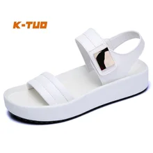 K-TUO Новое поступление Для женщин весна женская обувь уличная спортивная обувь летние кроссовки прогулочные босоножки из натуральной кожи KT-8625