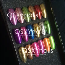 50 г Супер хромированный зеркальный порошковый фольга пигмент Блестящий Блеск для ногтей гладкое натирание для ногтей художественный Гель-лак для ногтей