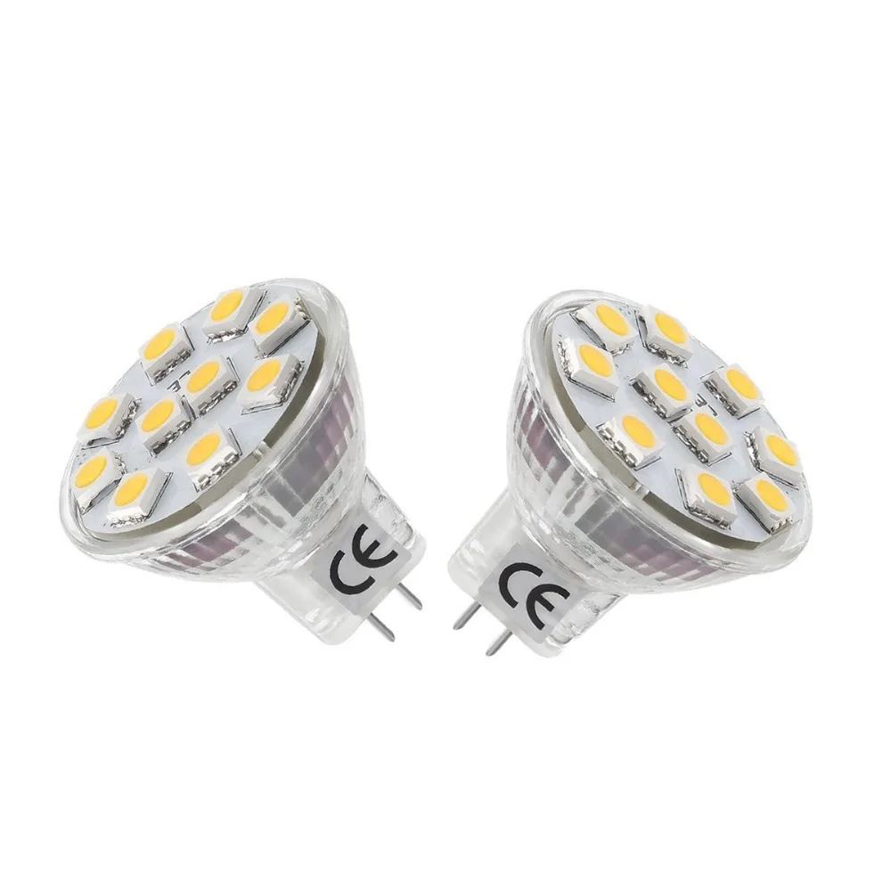

HRSOD 2 MR11 GU4.0 LED Bulbs 20W Halogen Bulbs Equivalent GU4 Base 165lm 12V AC/Dc Flood Beam Warm White 3000K LED Light Bulbs