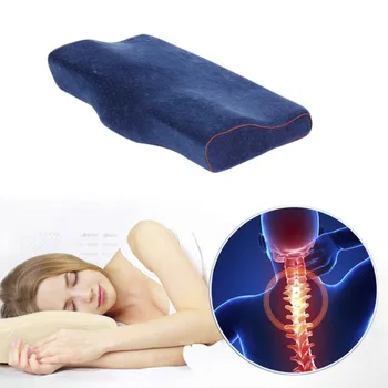 

Slow Rebound Comfortable Memory Foam Pillow Butterfly Shaped Bedding Orthopedic Pillow for Neck Pain Sleeping Massage Pillows