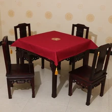 Вышитая хлопковая льняная китайская прямоугольная скатерть квадратная Рождественская скатерть на стол высококачественные защитные накладки для стола