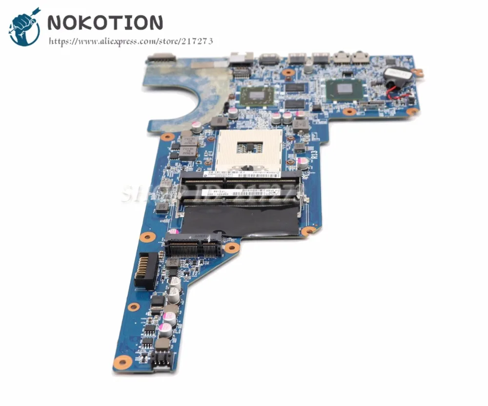 NOKOTION 650199-001 636375-001 основная плата для hp Pavilion G4 G6 G7 материнская плата для ноутбука HM65 DDR3 HD6470 1 ГБ видеокарта Бесплатный процессор