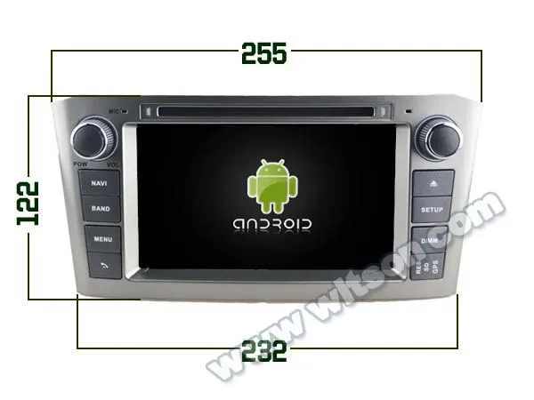 Германия запас! WITSON Android 9,0 ips экран автомобильный DVD для TOYOTA AVENSIS 2005-2007 4GB ram+ 64GB FLASH 8 Octa Core+ DVR/wifi+ DAB