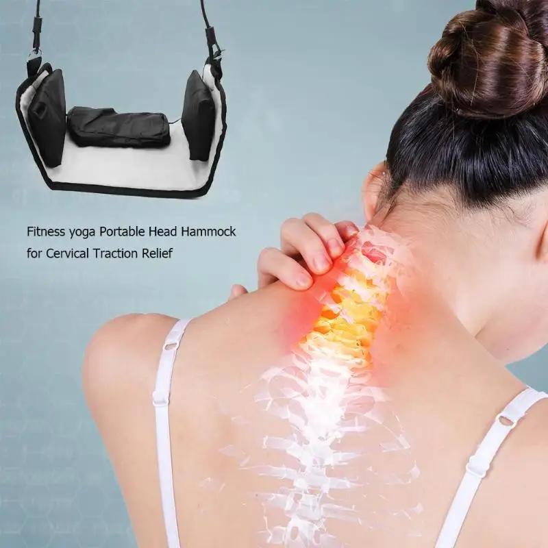 Портативная головка для шеи тяговое устройство расслабляющий массажер для выравнивания шейной осанки ослабление головной боли в плечах
