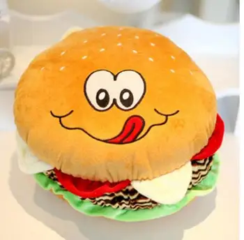 

Large hamburger pillow cushion food throw pillow back cushion sofa plush toy doll birthday gift
