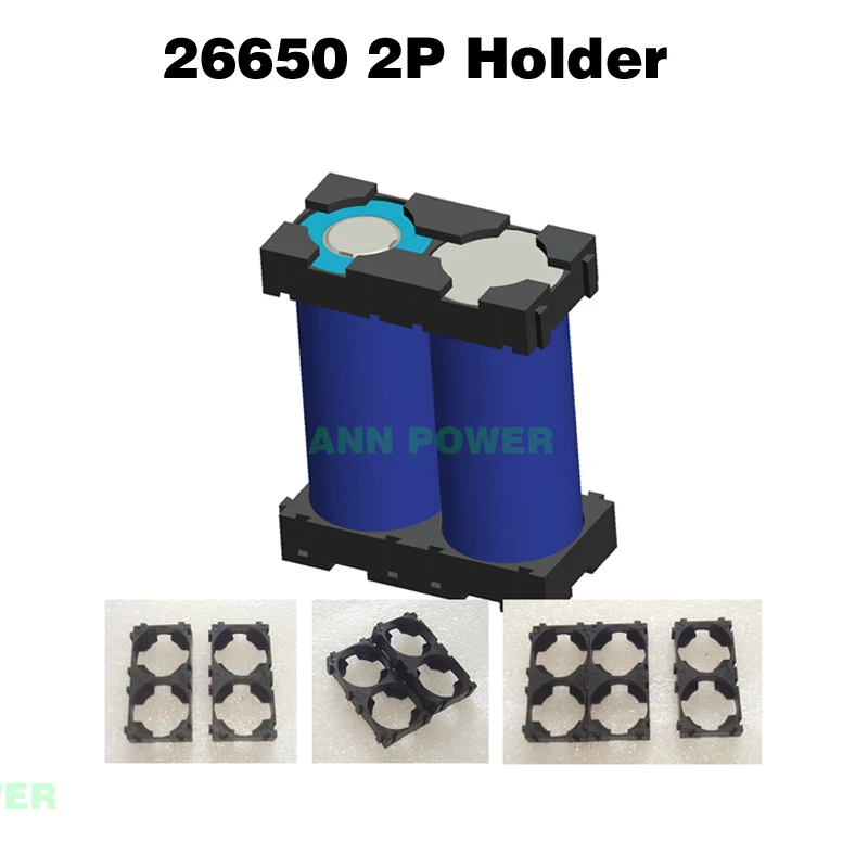 

26650 li-ion battery holder (2P holder) For 26650 cylindrical lithium and lifepo4 battery Hole diameter is 26.3mm or 26.7mm