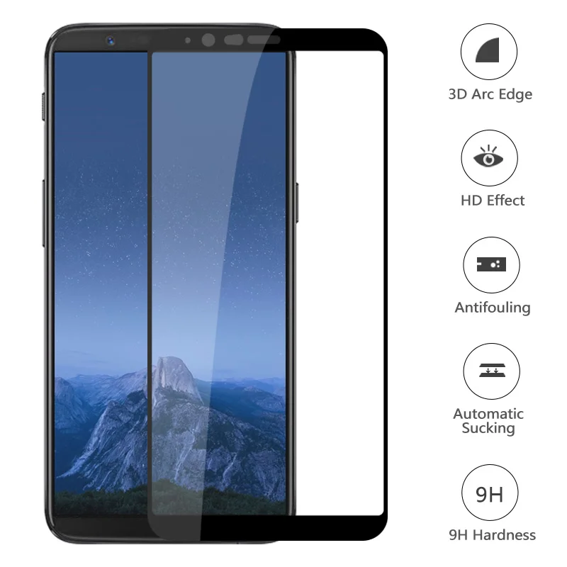 

for One Plus 5T Screen Protector Protective Glass Tempered 6.01" for Oneplus 1+5T Explosion Proof Class Film Phone Accessories