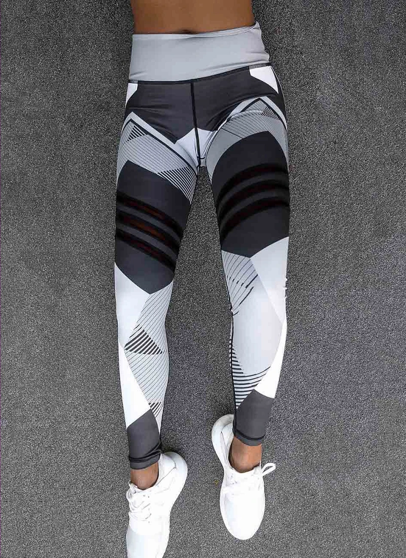 Sportswear Woman Gym Printed Yoga Pants Women Push Up Professional Running Fitness Sport Leggings Tights Trousers Elastic Waist     3